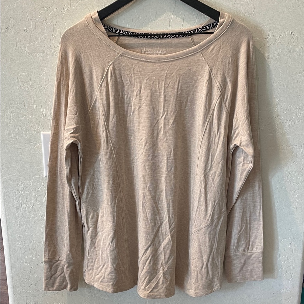 Soft Surroundings Beige Long Sleeve Top